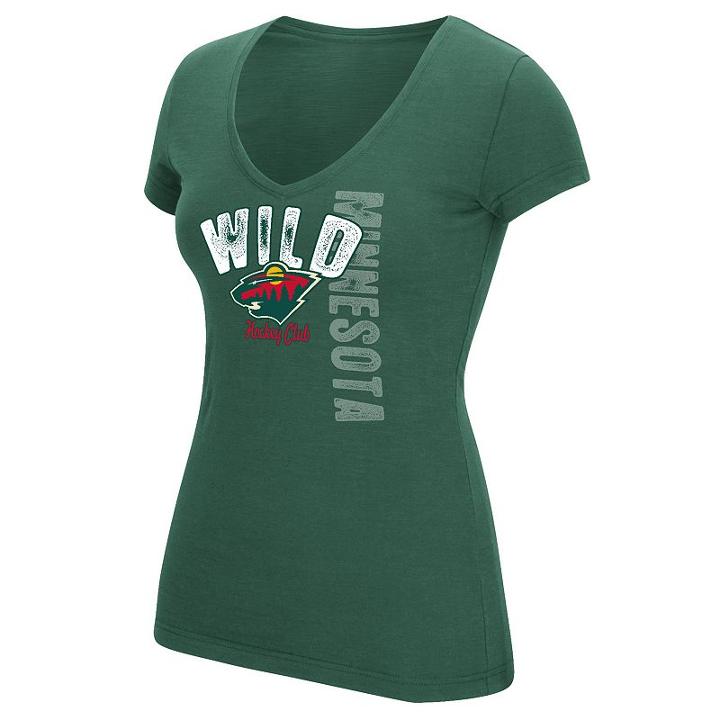 Women's Reebok Minnesota Wild Layers Tee, Size: Xxl, Green