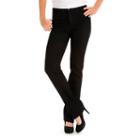 Petite Lee Monroe Classic Fit Straight-leg Jeans, Women's, Size: 12 Petite, Black