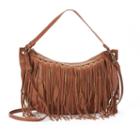 Mudd&reg; Farrah Fringe Hobo, Women's, Red/coppr (rust/coppr)