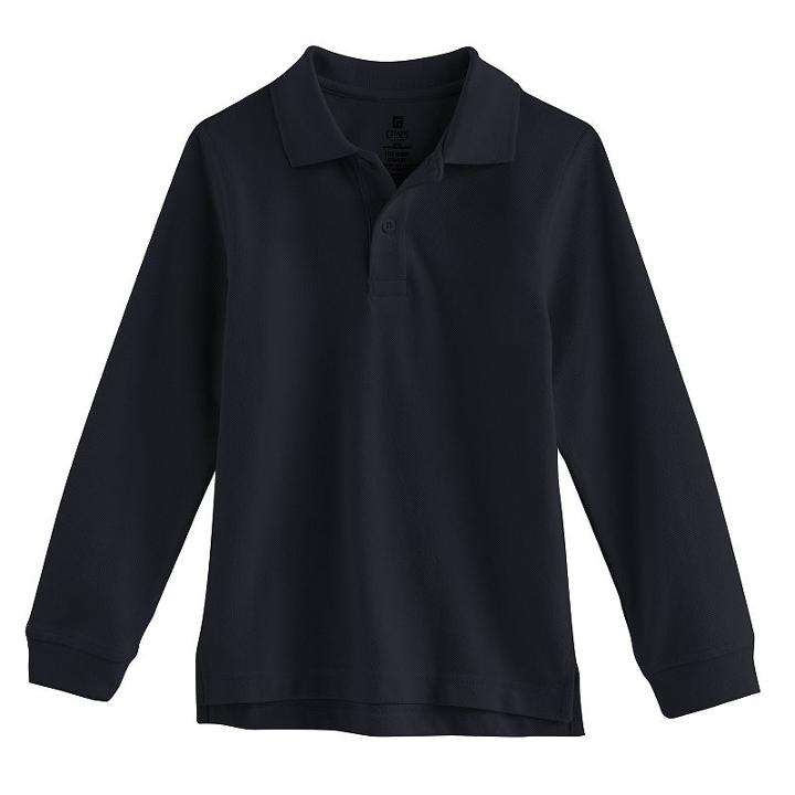 Boys 4-7 Chaps Pique School Uniform Polo, Boy's, Size: Small, Blue (navy)
