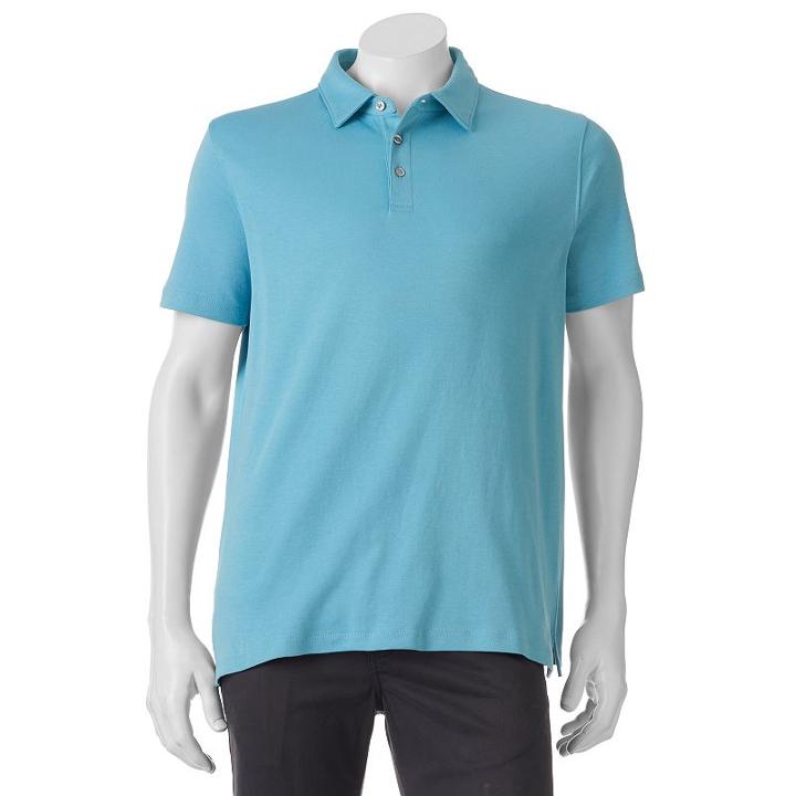 Men's Apt. 9&reg; Modern-fit Solid Polo, Size: Xxl, Brt Blue