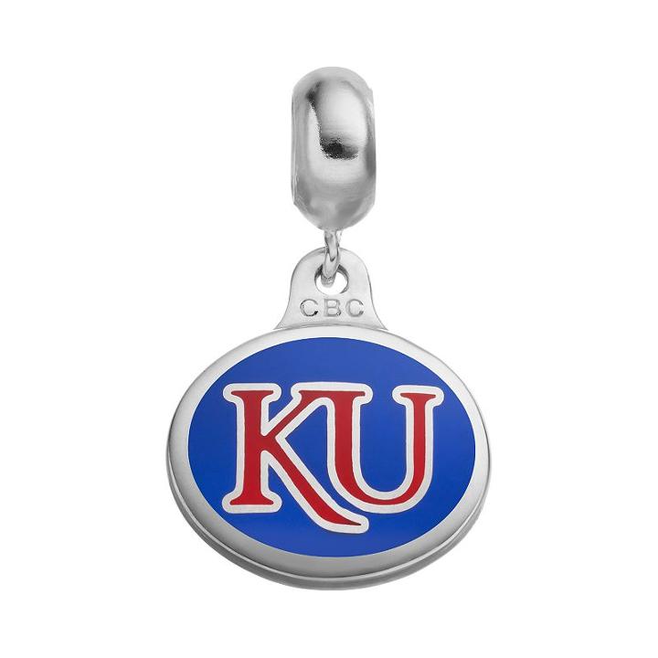 Fiora Sterling Silver Kansas Jayhawks Logo Charm, Women's, Multicolor