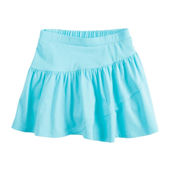 Girls 4-10 Jumping Beans&reg; Solid Tulip Tiered Skort, Size: 8, Med Blue