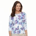 Women's Croft & Barrow&reg; Essential Button-front Cardigan, Size: Xs, Light Blue