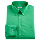 Men's Izod Regular-fit Plaid Stretch Dress Shirt - Men, Size: S 32-33, Brt Green