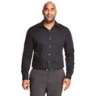 Big & Tall Van Heusen Classic-fit Easy-care Button-down Shirt, Men's, Size: 2xb, Black