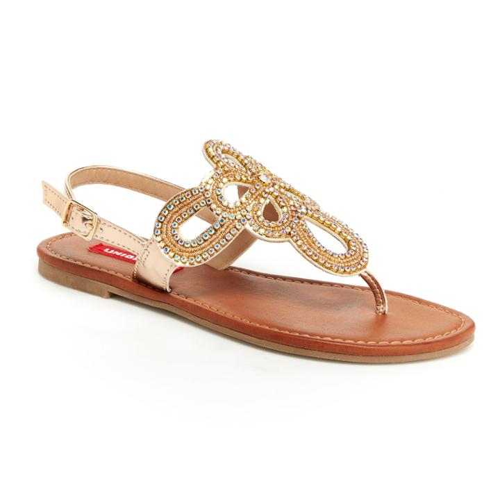 Unionbay Richmond Women's Embellished Sandals, Size: 6, Med Red