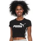 Women's Puma Cropped Graphic Tee, Size: Xl, Black