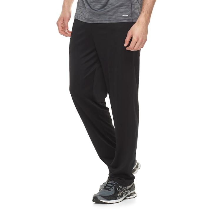 Big & Tall Tek Gear&reg; Cool Tek Laser Cut Pants, Men's, Size: 4xb, Black