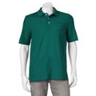 Men's Croft & Barrow&reg; Performance Pocket Pique Polo, Size: Small, Dark Green