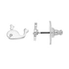 Lc Lauren Conrad Whale Nickel Free Stud Earrings, Women's, Silver