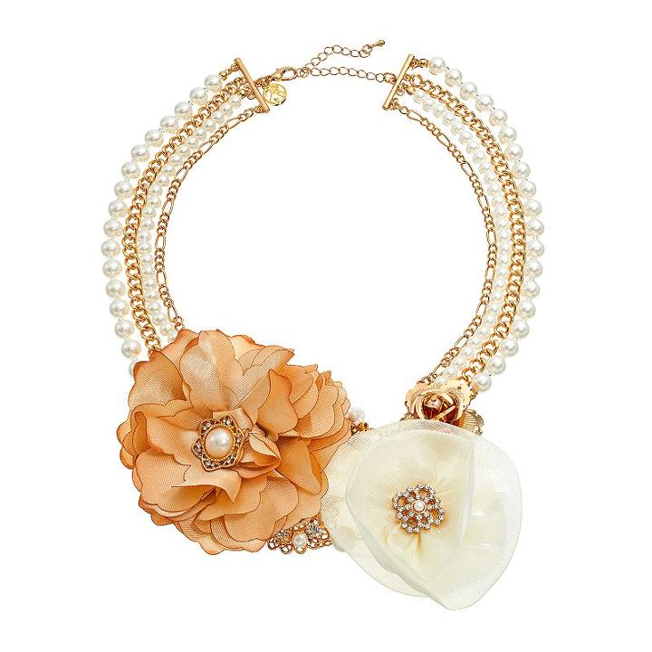 Gs By Gemma Simone Fresh Cut Flowers Collection Multistrand Necklace, Girl's, Size: 16, Multicolor