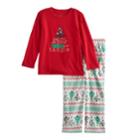 Toddler Boy Jammies For Your Families Don't Get Your Tinsel In A Tangle Top & Fleece Bottoms Pajama Set, Size: 2t, White