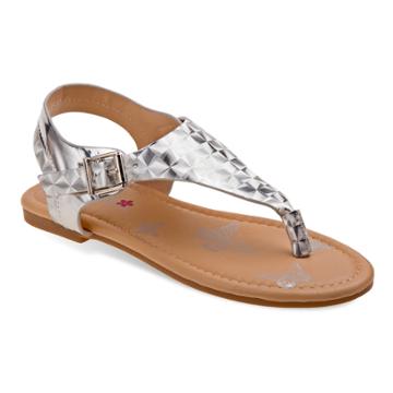Petalia Star Girls' Sandals, Size: 13, Grey