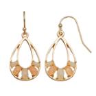 Lc Lauren Conrad Oval Cabochon Nickel Free Teardrop Earrings, Women's, Med Pink
