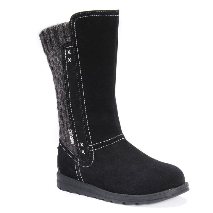 Muk Luks Lilah Women's Water-resistant Boots, Size: 11, Black