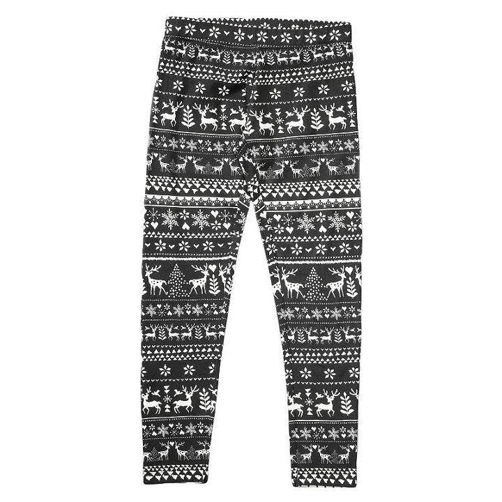 Girls 4-6x French Toast All-over Printed Leggings, Girl's, Size: 4, Black