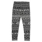 Girls 4-6x French Toast All-over Printed Leggings, Girl's, Size: 4, Black