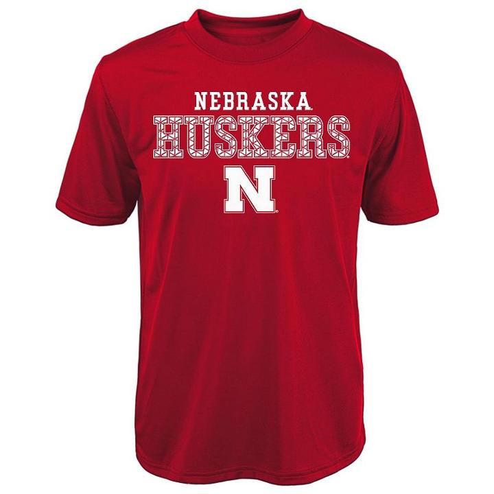 Boys 4-7 Nebraska Cornhuskers Fulcrum Performance Tee, Size: M(5/6), Red