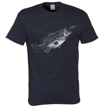 Big & Tall Lost Creek Bass Tee, Men's, Size: 3xl Tall, Blue (navy)