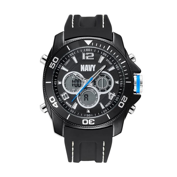 Wrist Armor Men's Military United States Navy C29 Analog-digital Watch - 37400009, Black