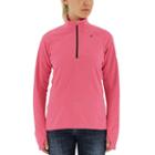 Women's Adidas Outdoor Half-zip Reachout Hiking Jacket, Size: Large, Med Pink