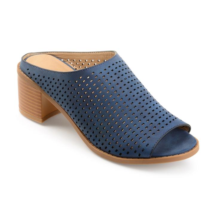 Journee Collection Ziff Women's Mules, Size: Medium (8.5), Blue (navy)