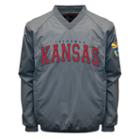 Men's Franchise Club Kansas Jayhawks Coach Windshell Jacket, Size: Xl, Grey