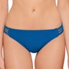 Juniors' Hot Water Strappy Hipster Bikini Bottoms, Women's, Size: Small, Blue (navy)