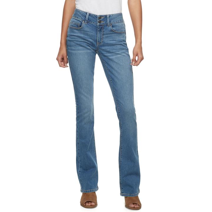 Juniors' Mudd&reg; Low-rise Slim Bootcut Jeans, Teens, Size: 17, Blue