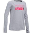 Girls 7-16 Under Armour Combo Logo Graphic Tee, Size: Medium, Med Grey