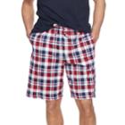 Men's Croft & Barrow&reg; True Comfort Knit Sleep Shorts, Size: Small, Dark Red
