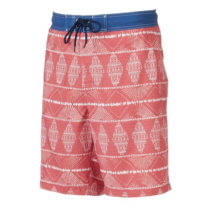Men's Sonoma Goods For Life&trade; Diamonds Are Forever Swim Trunks, Size: Xl, Orange Oth