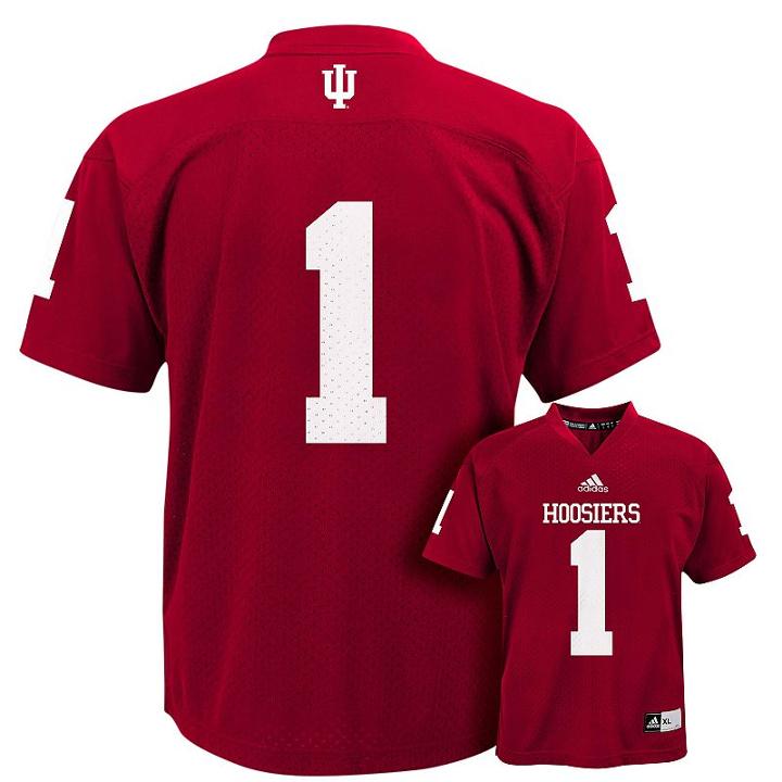 Boys 4-7 Adidas Indiana Hoosiers Replica Football Jersey, Size: M(5/6), Red