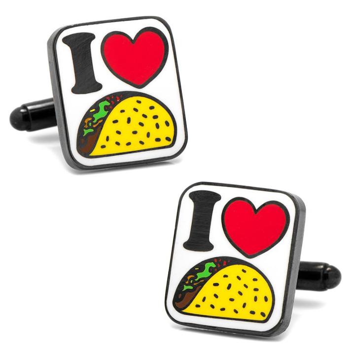I Love Tacos Cuff Links, Men's, Multicolor