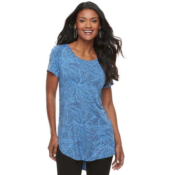 Women's Apt. 9&reg; Essential High-low Tunic, Size: Small, Brt Purple