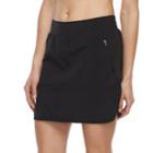 Women's Tek Gear&reg; Woven Zipper Pocket Skort, Size: Large, Black