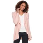 Women's Napa Valley Draped Open-front Cardigan, Size: Xl, Light Pink