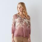 Women's Sonoma Goods For Life&trade; Crinkle Popover Top, Size: Xl, Med Pink