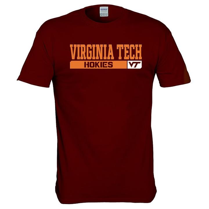 Men's Virginia Tech Hokies Complex Tee, Size: Small, Dark Red