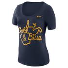 Women's Nike West Virginia Mountaineers Local Elements Tee, Size: Small, Blue (navy)
