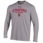 Men's Under Armour Stanford Cardinal Long-sleeve Tee, Size: Small, Gray