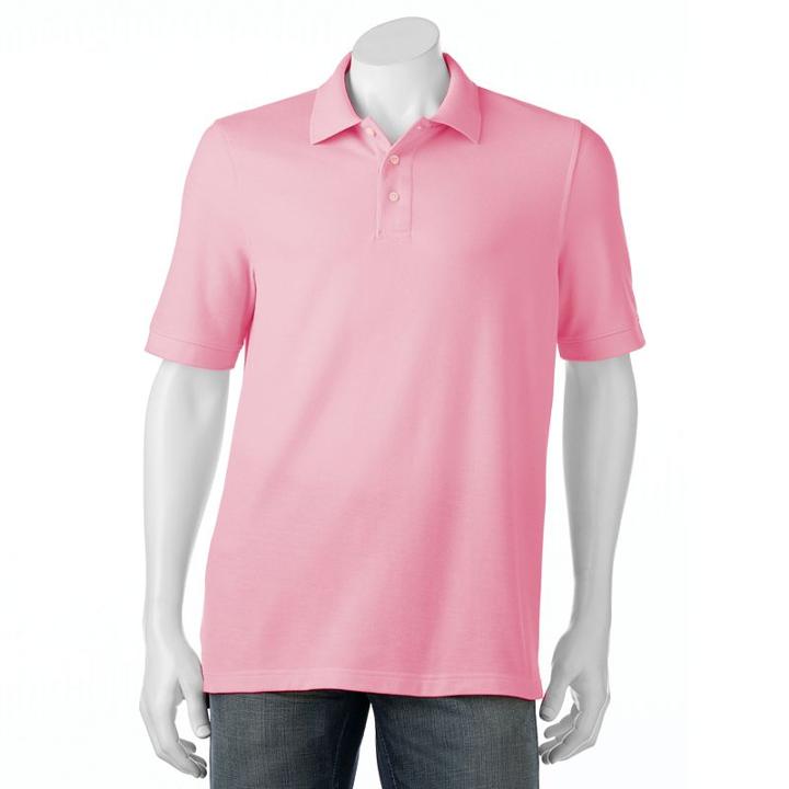 Men's Croft & Barrow&reg; True Comfort Classic-fit Pique Performance Polo, Size: Medium, Med Pink
