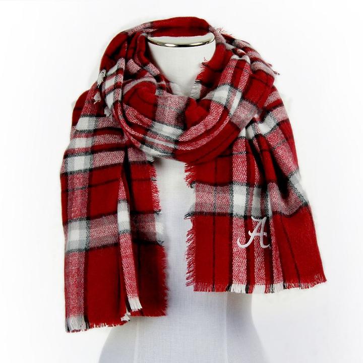 Women's Zoozatz Alabama Crimson Tide Blanket Scarf, Multicolor
