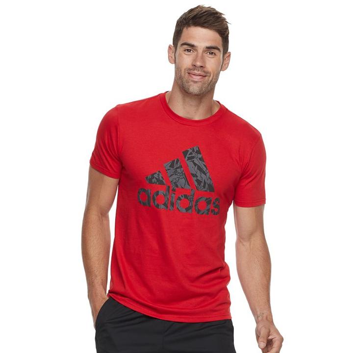 Men's Adidas Shatter Tee, Size: Small, Med Red