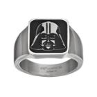 Star Wars Men's Darth Vader Stainless Steel Ring, Size: 12, Grey
