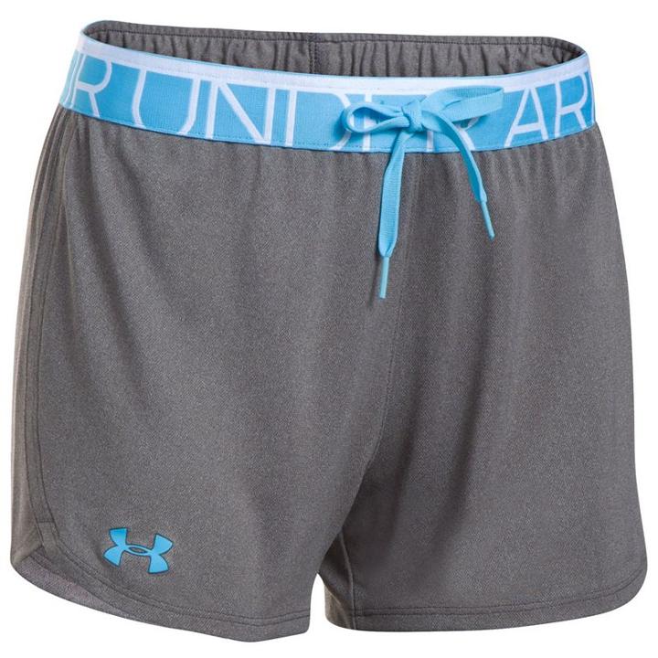 Women's Under Armour Play Up Shorts, Size: Large, Grey Other