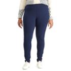 Plus Size Chaps Stretch Ponte Skinny Pants, Women's, Size: 3xl, Blue