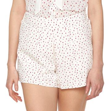 Disney's Alice In Wonderland A Collection By Lc Lauren Conrad Pleated Soft Shorts - Women's, Size: Xs, White Oth