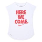 Girls 4-6x Nike Dri-fit Here We Come Tee, Size: 4, White